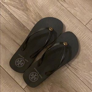Tory Burch Black Flip Flops
